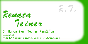 renata teiner business card